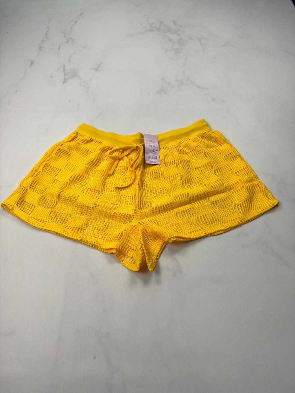 Wild Fable Mesh Shorts Yellow Summer Beachwear - Womens M NWT